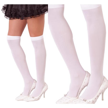 Calcetines blancos largos medias rodilla-El Informal Santander