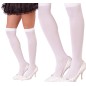 Calcetines blancos largos medias rodilla