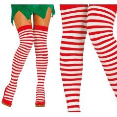 Medias a rayas rojas y blancas pippi o payaso-El Informal Santander