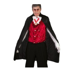 Capa vampiro negra 110 cm para halloween 18332-El Informal