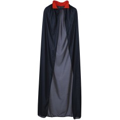 Capa vampiro negra 110 cm para halloween 18332-El Informal