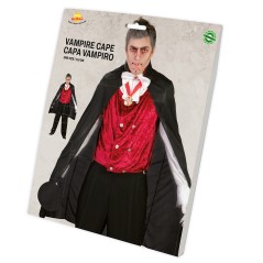 Capa vampiro negra 110 cm para halloween 18332-El Informal