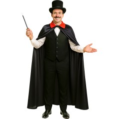 Capa vampiro negra 110 cm para halloween 18332-El Informal