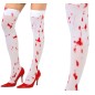 Medias blancas con sangre para halloween