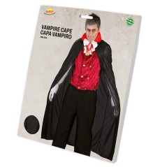 Capa vampiro negra 140 cm para halloween 18335-El Informal