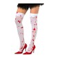 Medias blancas con sangre para halloween