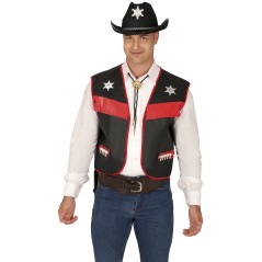 Chaleco vaquero negro