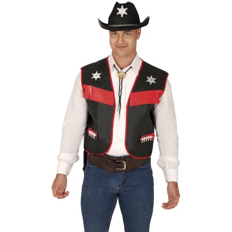 Chaleco vaquero negro