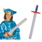 Espada medieval 63.5 cm infantil de goma e.v.a.
