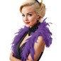 Boa lila plumas 180 cm 40 gr cabaret años 20 charleston