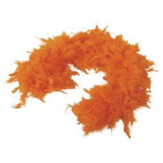 Boa naranja plumas 180 cm 40 gr cabaret años 20 charleston- El Informal Santander