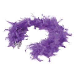Boa lila plumas 180 cm 40 gr cabaret años 20 charleston- El Informal Santander