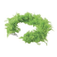 Boa verde pistacho plumas 180 cm 40 gr años 20 charleston- El Informal Santander