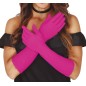 Guantes fucsia 42 cm largos