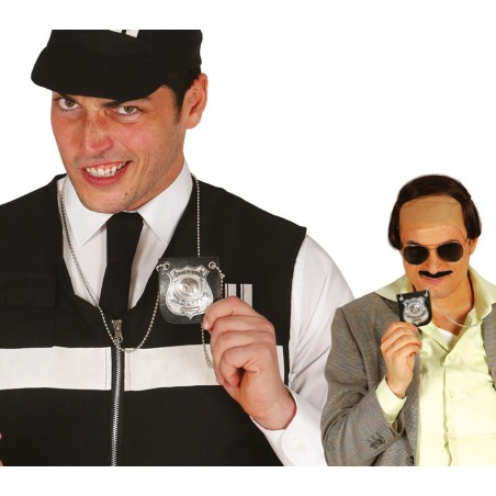Placa policia colgante investigador torrente