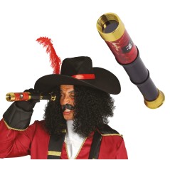 Catalejo pirata 30 cm negro capitan-El Informal Santander