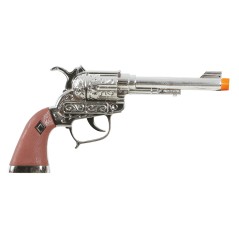 Revolver 25 cm plateado mango marron-El Informal Santander