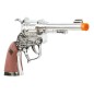 Revolver 25 cm plateado mango marron