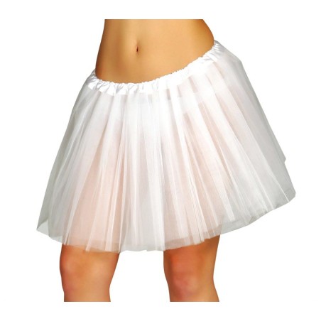 Tutu blanco adulta falda tul