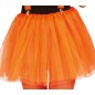 Tutu naranja neon mujer falda tul 40 cm