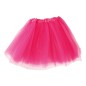 Tutu fucsia neon mujer falda tul 40 cm