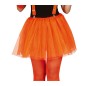 Tutu naranja neon mujer falda tul 40 cm