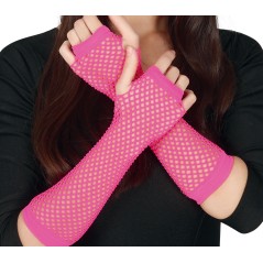 Guantes malla fucsia neon rejilla red 26 cm-El Informal Santander