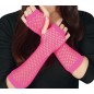 Guantes malla fucsia neon rejilla red 26 cm