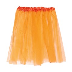Tutu naranja neon mujer falda tul 40 cm-El Informal Santander