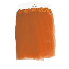 Tutu naranja neon mujer falda tul 40 cm-El Informal Santander