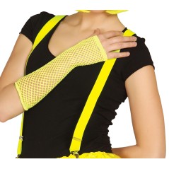 Guante malla amarillo neon rejilla red 26 cm-El Informal Santander