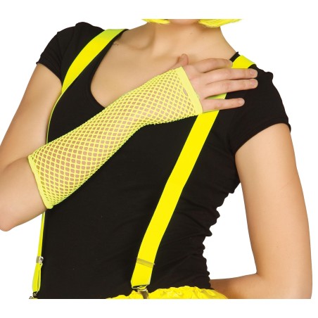 Guante malla amarillo neon rejilla red 26 cm-El Informal Santander