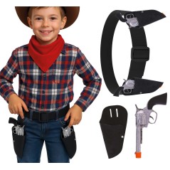Cartuchera vaquero doble con pistolas infantil-El Informal Santander