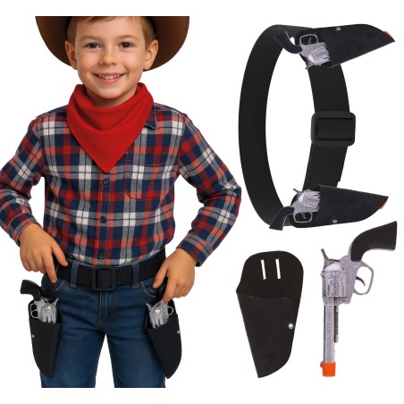 Cartuchera vaquero doble con pistolas infantil-El Informal Santander