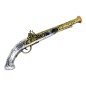 Trabuco pistolon pirata 41 cm oro plata