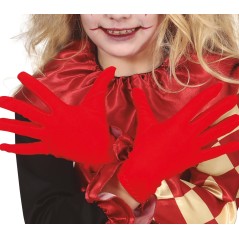 Guantes rojos infantiles cortos 18 cm-El Informal Santander