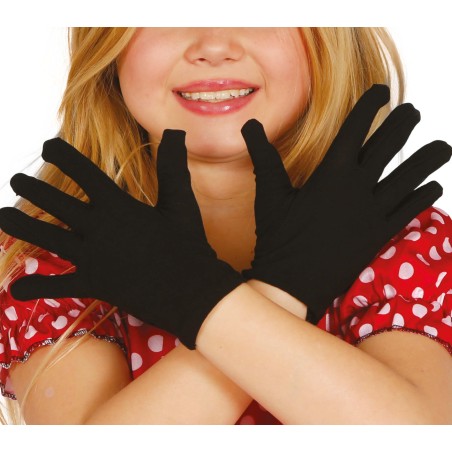 Guantes negros infantiles 18 cm-El Informal Santander