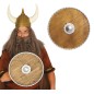 Escudo vikingo 40 cm imitacion madera barbaro