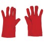 Guantes rojos infantiles cortos 22 cm