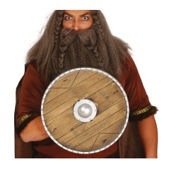 Escudo vikingo 40 cm imitacion madera barbaro