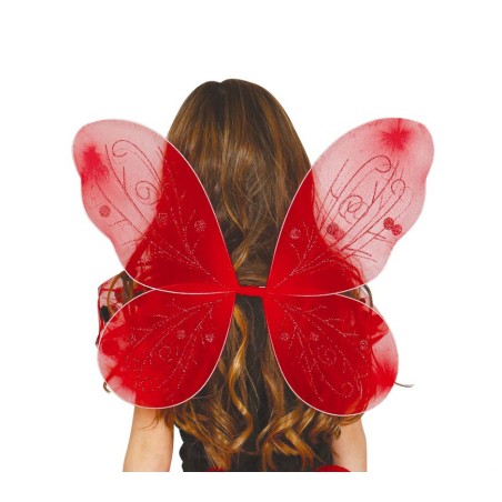 Alas rojas infantiles de 44x37 cm mariquita- El Informal Santander