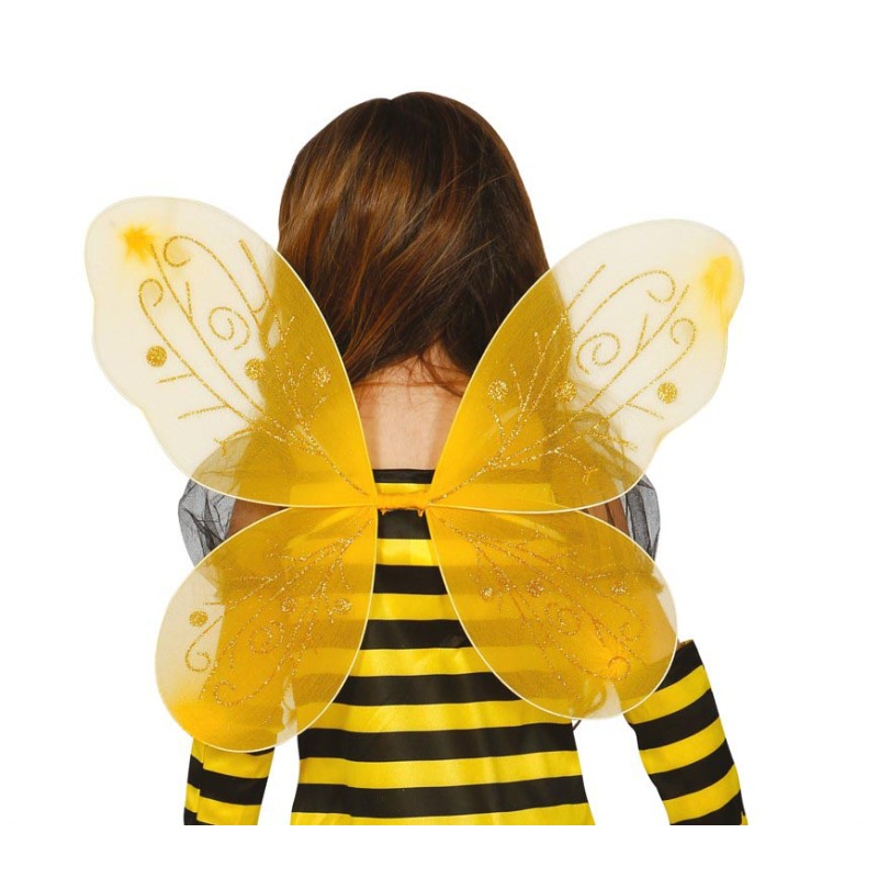 Alas amarillas infantiles de 44x37 cm abeja Alas amarillas infantiles de 44x37 cm abeja