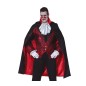 Capa negra vampiro dracula con forro rojo 115 cm