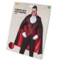 Capa negra vampiro dracula con forro rojo 115 cm