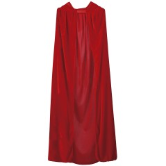 Capa roja con capucha terciopelo 130 cm-El Informal