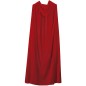 Capa roja con capucha terciopelo 130 cm