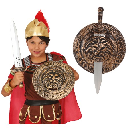 Escudo de 30 cm con espada de 48 cm romano guerrer-El Informal Santander