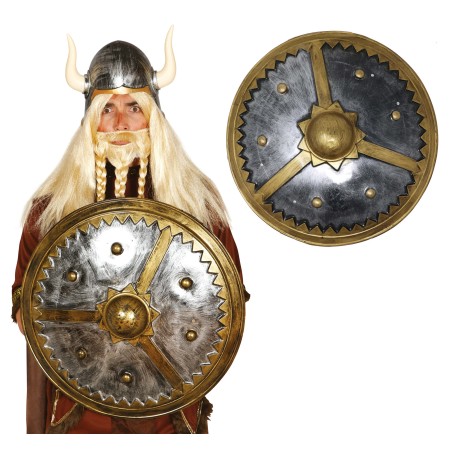Escudo vikingo barbaro redondo 61 cm-El Informal Santander