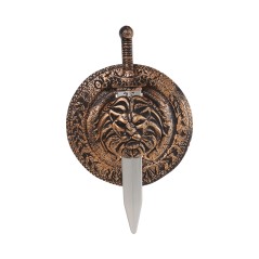 Escudo de 30 cm con espada de 48 cm romano guerrer-El Informal Santander
