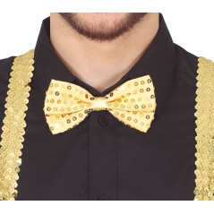 Pajarita oro lentejuelas 12 cm-El Informal Santander